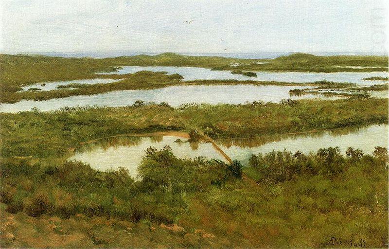A River Estuary,, Albert Bierstadt
